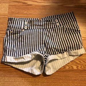 Free People Striped Shorts